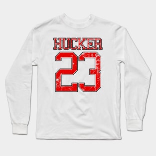 HUCKER Twenty Three Red Long Sleeve T-Shirt